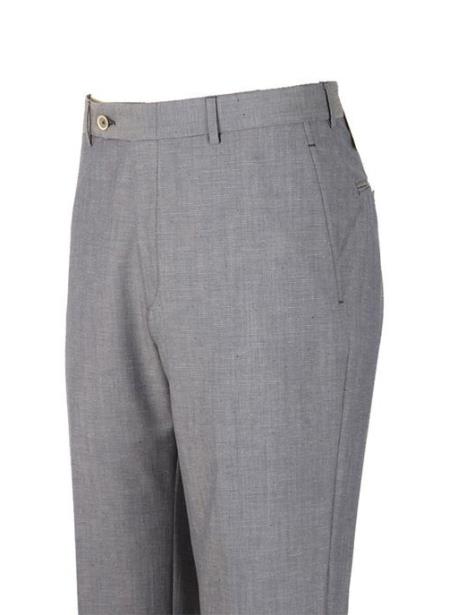 Gray Super 110's Wool Clothing Dress Pants