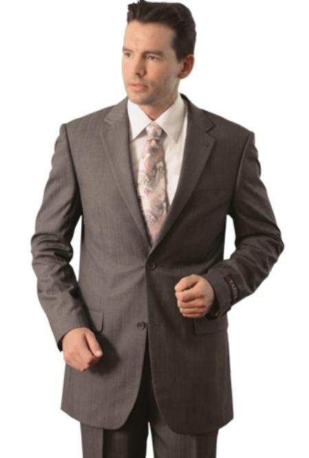 Trueran-Viscose Grey Classic affordable suit Online Sale 