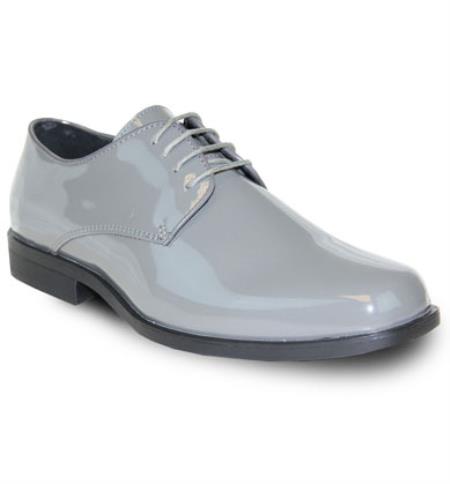 Sarno Lace Up Vangelo Tuxedo Shoes for Online Grey