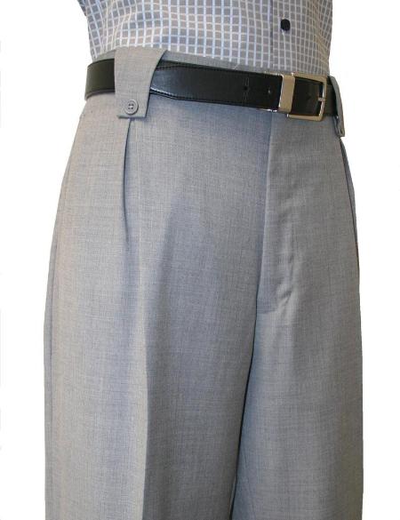 Grey Wide Leg Pants 1920s 40s Fashion Clothing Look! Wool