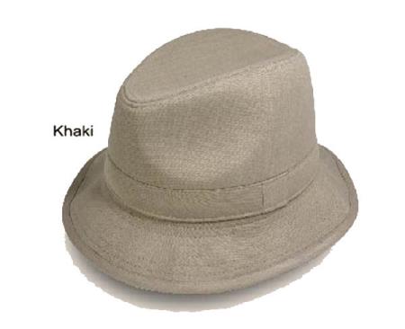 New Fedora Trilby suit Mens Dress Hats Khaki Wool