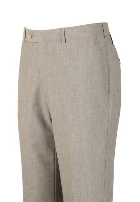   Super 110's Wool Clothing Dress Pants Light Gray