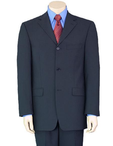 3/4 Button Style Dress Business Dak Navy Blue Shade 100% Fabric Superior Fabric year round Suit 
