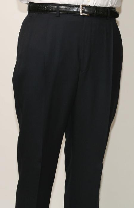 70% Polyester Navy Somerset Double-Pleated Slacks Slaks / Dress Pants Trouser Wool