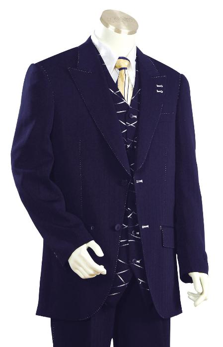 High Fashion Navy Long length Zoot Suit For sale ~ Pachuco men's Suit Perfect for Wedding