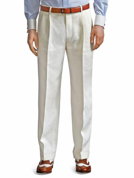 Comfort waist ivory pant Straight fit | Tiger of Sweden | Shop Men's Pants  in New Proportions | Simons
