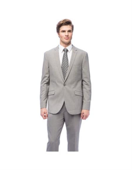  Men's 1-button West End Slim Fit Grey Suit Clearance Sale Online