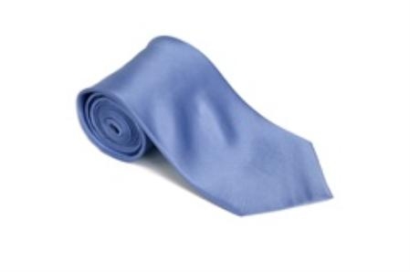 Perrsianjewel 100% Silk Solid Necktie With Handkerchief 