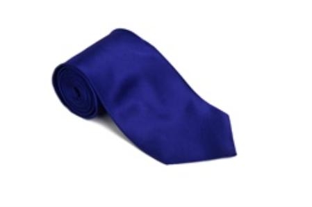 Purple color shade 100% Silk Solid Necktie With Handkerchief 