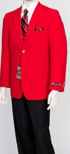  Men's Pacelli Classic Red Blazer Jacket Blair