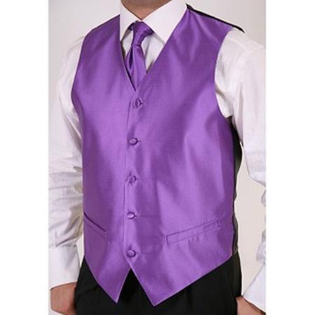 Purple color shade 2-piece Vest Set 