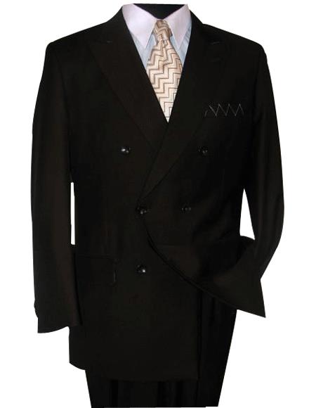 SOILD brown color shade DOUBLE BREASTED Superior Fabric SUIT
