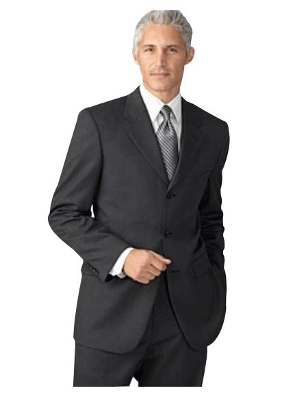 Solid English Gray (Darkest Dark Grey Masculine color Gray) premier quality italian fabric Superior Fabric 150 Wool Fabric 3 Buttons Style 