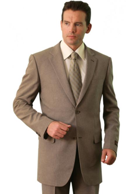 Polyester Fabric Touch Classic affordable suit Online Sale Tan khaki Color ~ Beige 