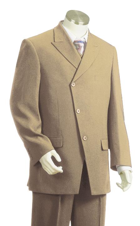 Luxurious 3 Piece Vested Taupe Long length Zoot Suit For sale ~ Pachuco men's Suit Perfect for Wedding