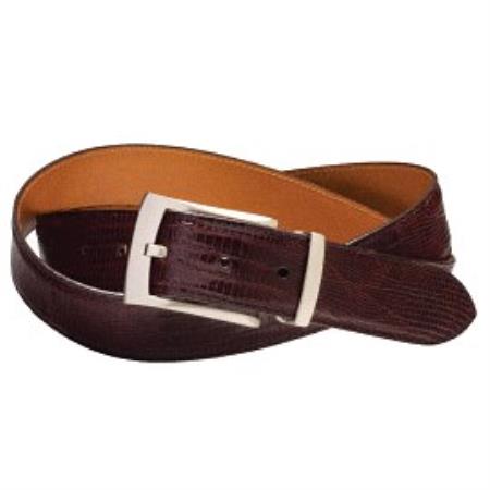 Teju Lizard Belt Available in Brown, Black, Navy Colors 