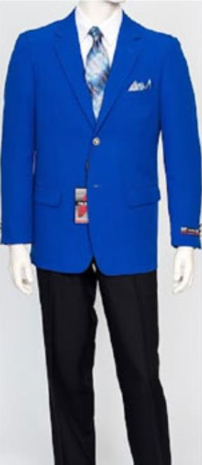  Men's Pacelli Classic Royal Blue Blazer Jacket