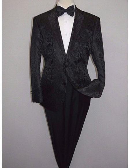  Paisley-100 Alberto Nardoni Best men's Italian Suits Brands men's Black Blazer 