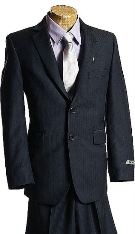 Navy Tone/Tone 2 Button Style Superior Fabric Wool Fabric poly ~rayon Boy Suits For Teenagers