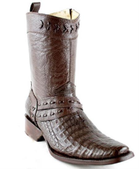 White Diamonds Short Cai Belly Leather Lining Fashion Boots brown color shade 