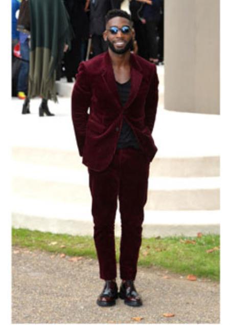 Wine ~ Burgundy ~ Maroon Corduroy Athletic Cut Suits Classic Fit 2 Button Style + Jacket Sport coat + Pants