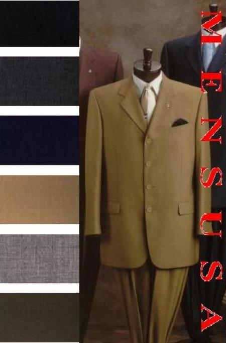 Wide Leg Pants 1940s men's Suits Style for Online Come With 2or3 Button Style Superior Fabric 140's Wool Fabric in 8 Colors Fashion Clothing Look ! 