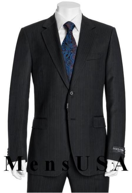High Quality 2 Button Style Subtle Muted Conservative Navy Blue Shade Pinstripe Slim narrow Style Fit Suit Navy Pinstripe 