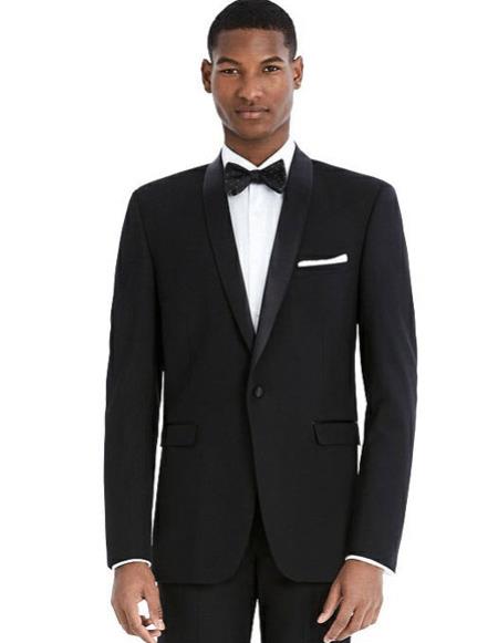  men's Black best Suit buy one get one suits free Wool Slim Fit Suit 