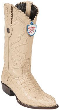 Wild West Oryx J-Toe cai ~ Alligator skin Hornback Cowboy Boots 