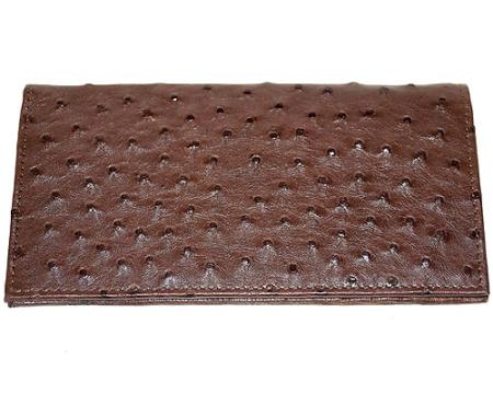 Wallet ~ billetera ~ CARTERAS Large Ostrich Wallet Tabac 