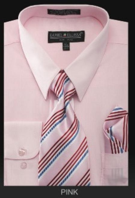 Dress Shirt - PREMIUM TIE - Pink 
