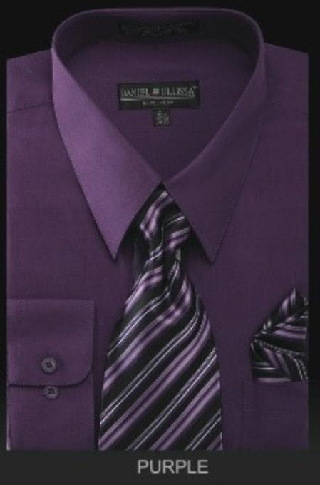 Dress Shirt - PREMIUM TIE - Purple color shade 