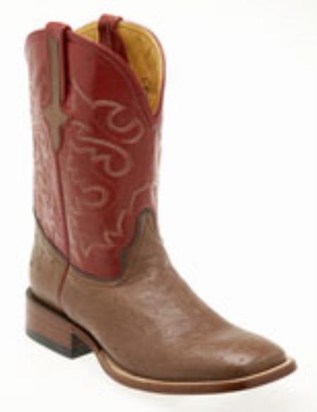 Ferrini Smooth Ostrich S-Toe Boots 
