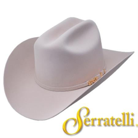 Serratelli Hat Company-100x Beaver Fur Felt Western Cowboy Hat – Buck Skin 