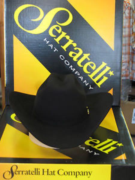 Serratelli Designer 30x San Jose White 4 Brim Western Cowboy Hat 