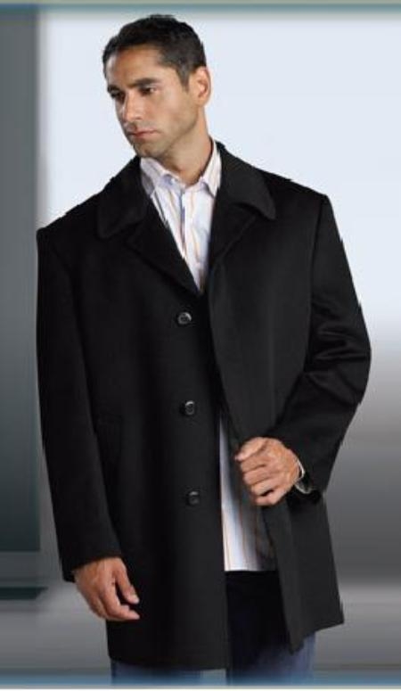 Discounted Online Sale Shorter Length Wool Fabric Blend Single Breasted 3 Buttons Style under Front Placket Notch Lapel 