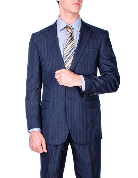Giorgio Fiorelli Suit Men's Stripe Single Breasted Modern Fit Wool suits Authentic Giorgio Fiorelli Brand suits 