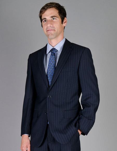 Giorgio Fiorelli Suit Men's Shadow Stripe Single Breasted Authentic Giorgio Fiorelli Brand Wool  suits 