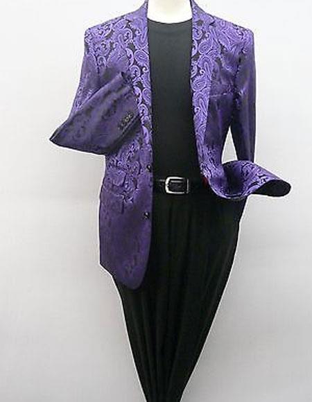 Paisley-100 Alberto Nardoni Best men's Italian Suits Brands men's Purple Blazer 