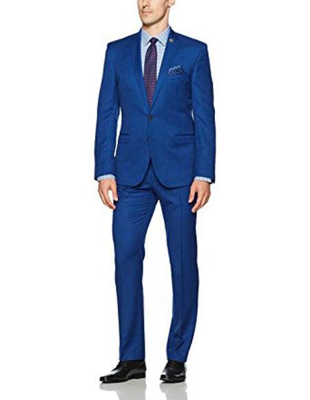  Alberto Nardoni Best men's Italian Suits Brands Royal Blue Suit For Men Perfect  ~ Indigo Suit