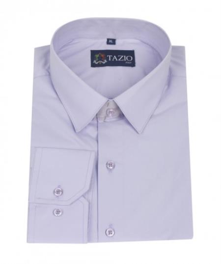 Affordable Clearance Cheap Mens Dress Shirt Sale Online Trendy - Dress Shirt Slim narrow Style Fit - Lavender 