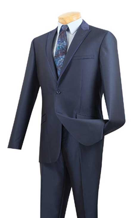 Tuxedo & Formal Slim narrow Style Fit Suits for Online Midnight Blue Clearance Sale Online 