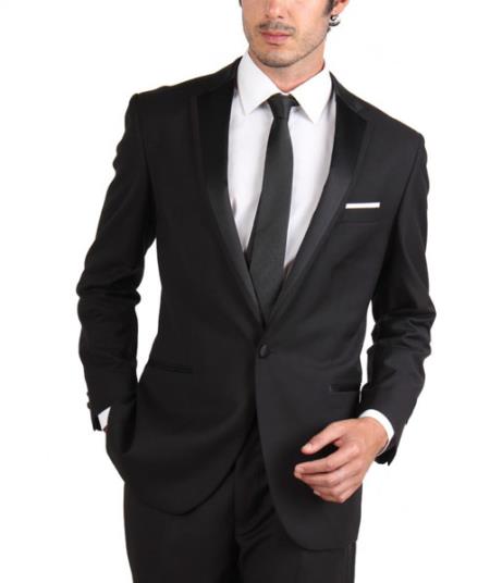 Tapered Leg Lower Rise Pants & Get Skinny Slim narrow Style Fit Tuxedo Single Button 