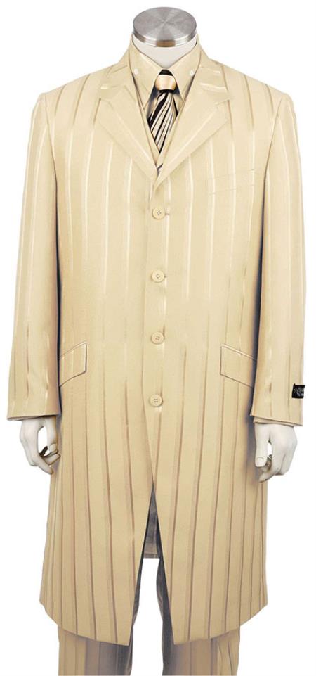 trendy casual Leisure Suit For sale ~ Pachuco men's Suit Perfect for Wedding Taupe 