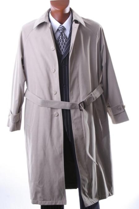 IRENE_05 Taupe Full Length All Year Round Raincoat-Trench Coat 
