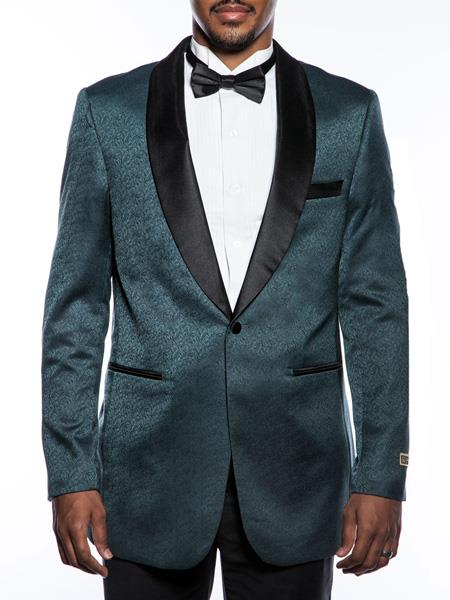  men's Fancy Designed Shawl Lapel Tuxedo Blazer