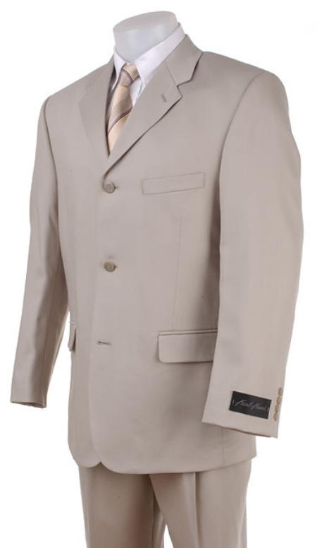 Tan khaki Color ~ Beige~Light Taupe~Sand Wool Fabric Blend Khaki polyester Summer suit 
