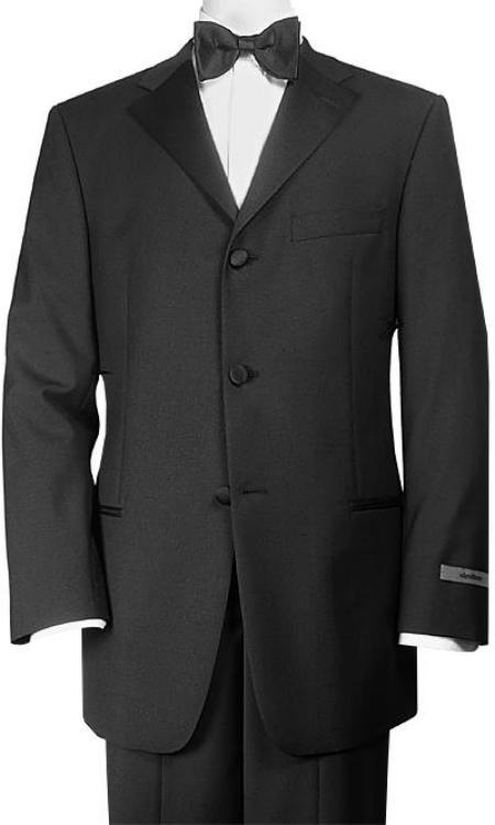 Designer 3 Button Style Superior Fabric 110's Wool Fabric Light Weight Soft Poly~Rayon formal tux Jacket + Pants + Shirt + Bow tie 