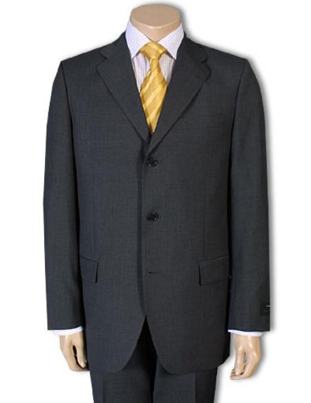 Button Style Dress Business Dark Grey Masculine color Gray 100% Superior Fabric year round Wool Fabric Suit 