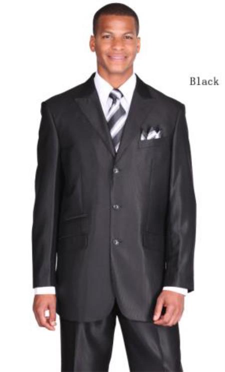 Men’s ticket pocket peak lapel navy 1940s men's Suits Style